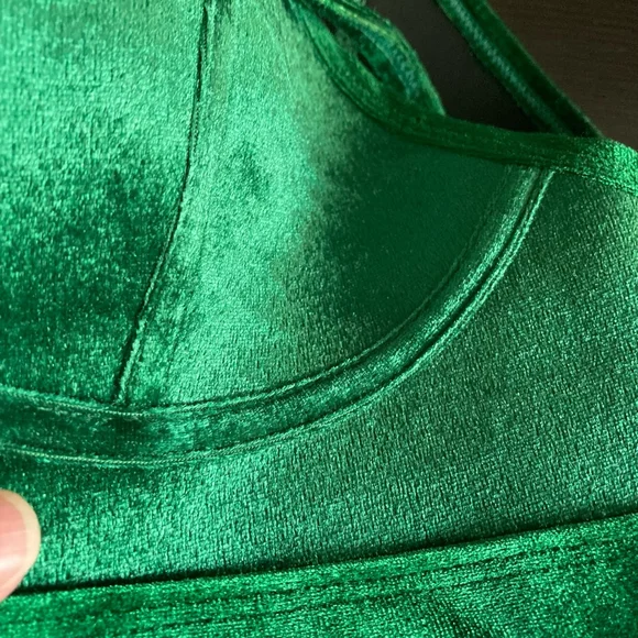 Women's HOAKA SWIMWEAR Bra Top Size S Green - Picture 13 of 16